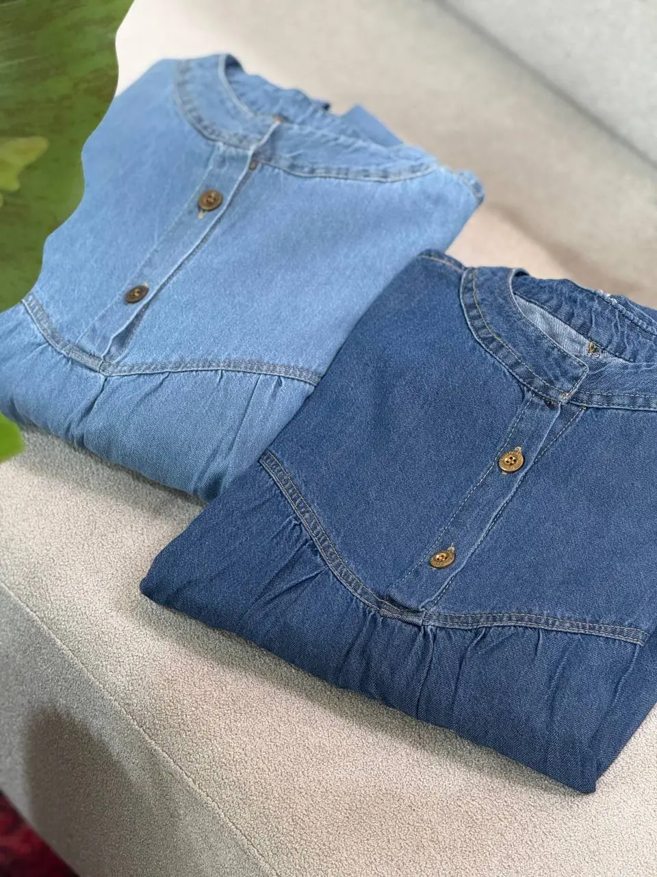 پیراهن مانتویی جین پرسا 1